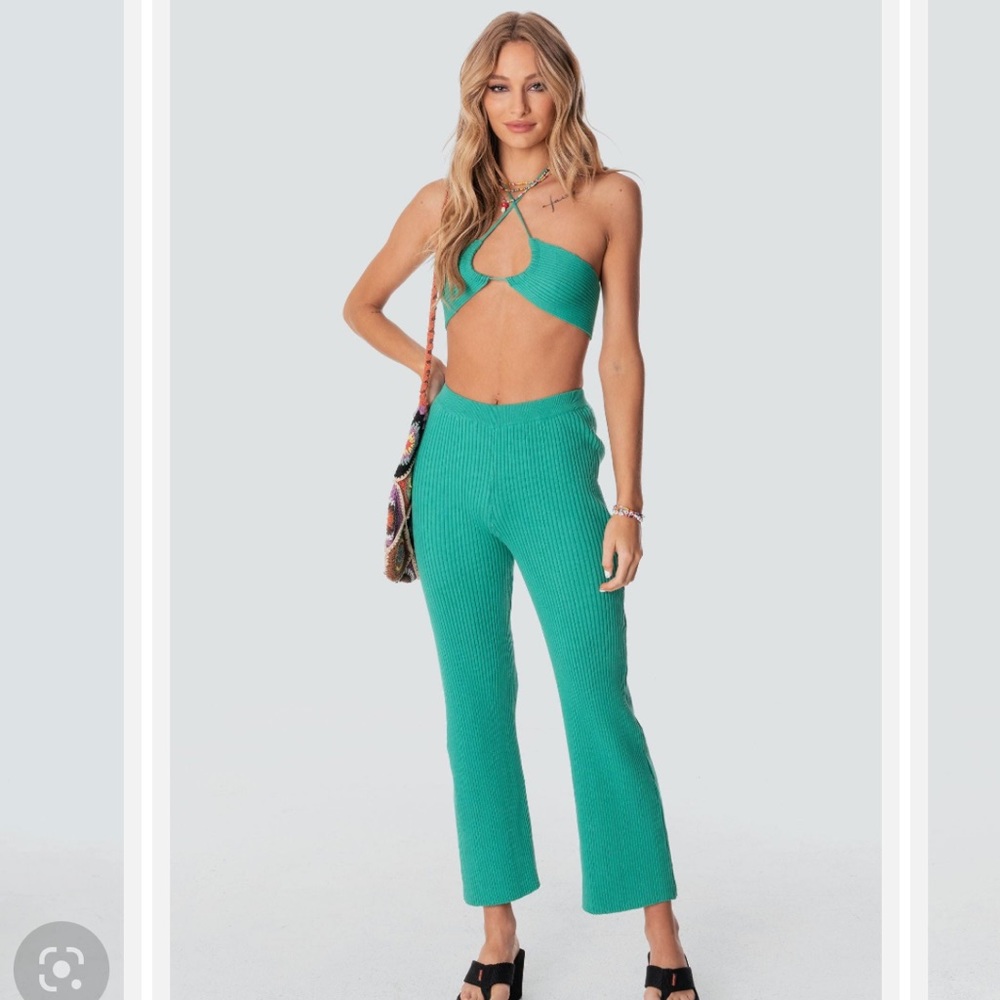 Edikted Kyra Knitted green set